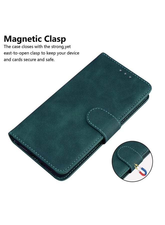 Case Cover For Samsung Galaxy M51 Skin Feel Pure Color Flip Leather Phone Case(Green)
