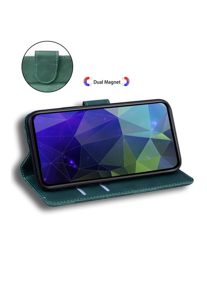 Case Cover For Samsung Galaxy M51 Skin Feel Pure Color Flip Leather Phone Case(Green)