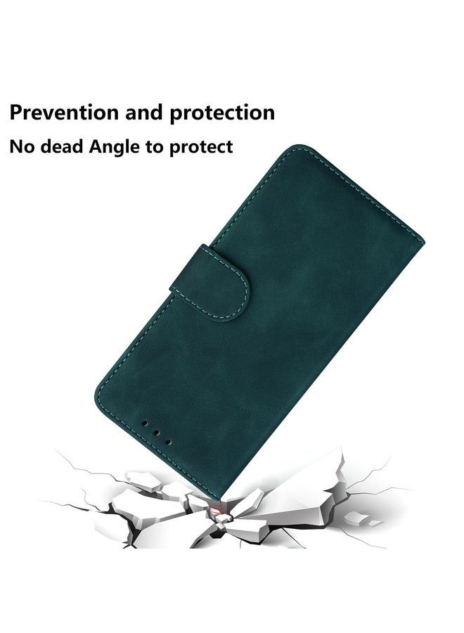 Case Cover For Samsung Galaxy M51 Skin Feel Pure Color Flip Leather Phone Case(Green)
