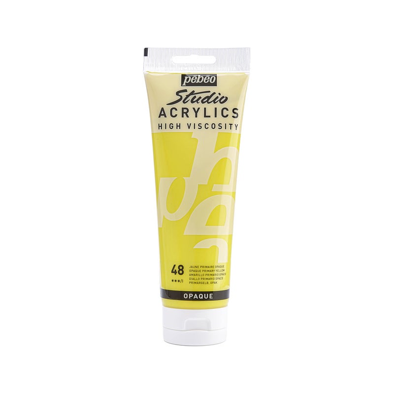PEBEO Studio Acrylics High Viscosity Fine Acrylic 250 ml Primary Yellow 169048
