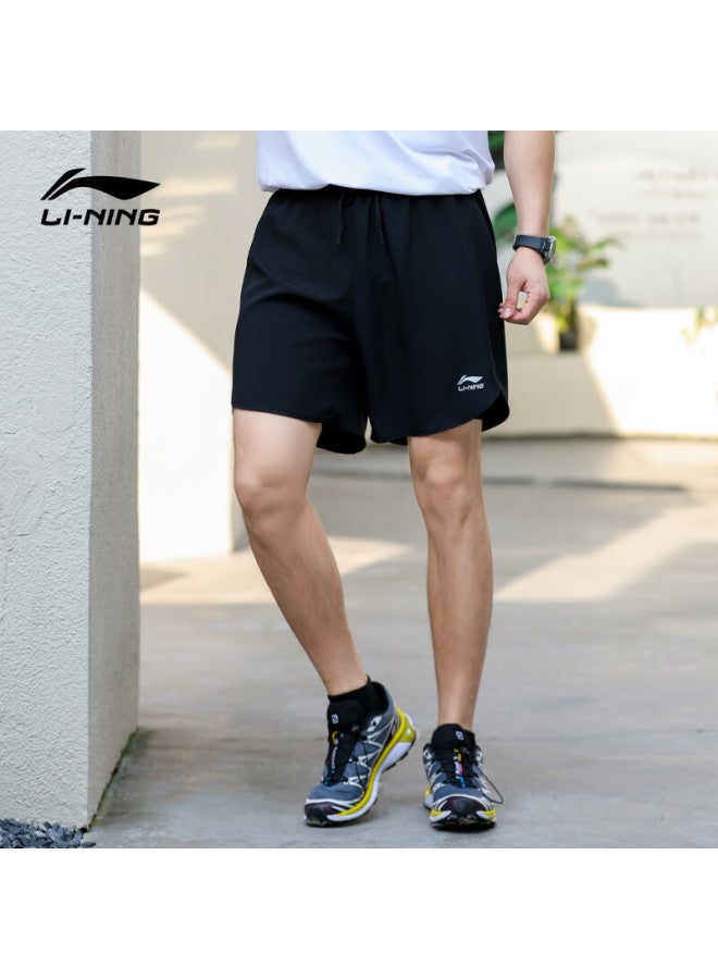 Li-Ning Li-ning Men's Shorts, Sports Pants, Beach Shorts, Quick-drying, Loose-fitting, Anti-embarrassment Pants, Knee-length Shorts, Fake Two-in Shorts  - Image 5
