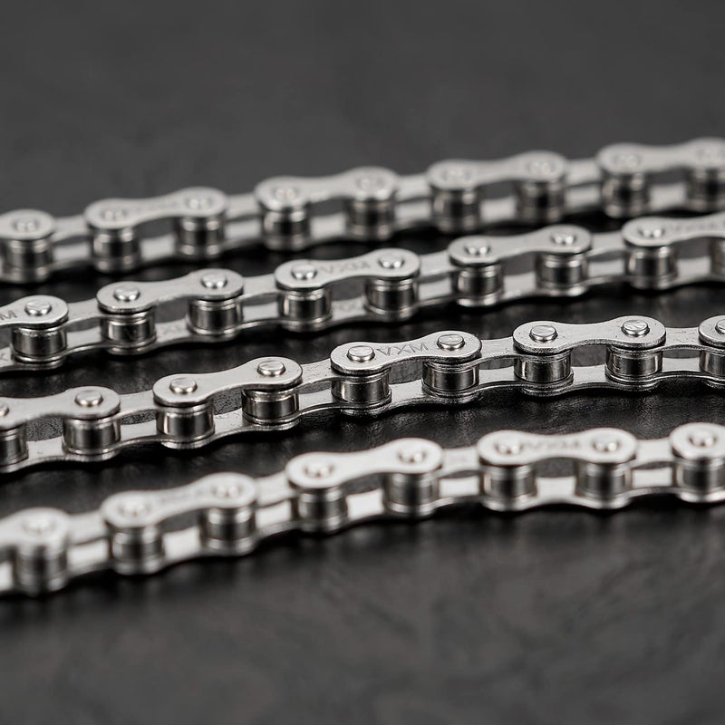 YBEKI 1-Speed Bike Chain 1/2" x 1/8" 114L â€“ Military-Grade Silver Plated Chain with 3 QuickLinks | 11,000 PSI Tensile Strength & US Winter-Proof | Shimano/SRAM Compatible | Tool-Free 90-Second Install - Image 5
