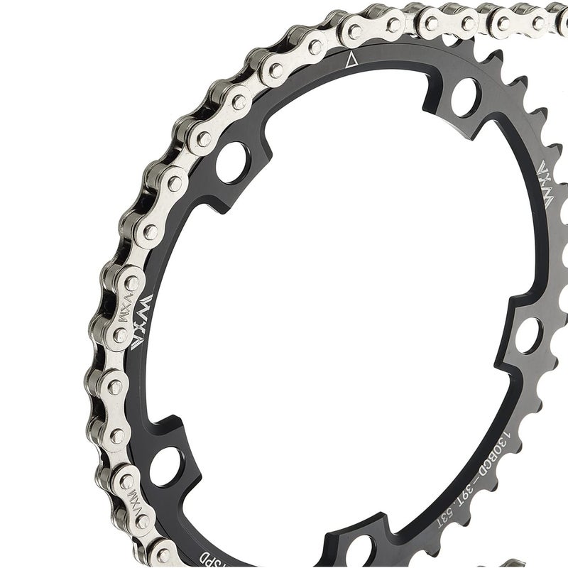 YBEKI 1-Speed Bike Chain 1/2" x 1/8" 114L â€“ Military-Grade Silver Plated Chain with 3 QuickLinks | 11,000 PSI Tensile Strength & US Winter-Proof | Shimano/SRAM Compatible | Tool-Free 90-Second Install - Image 4