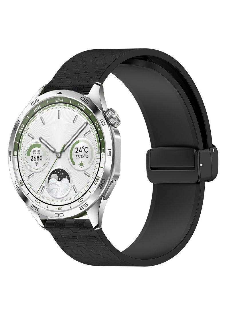 X-level Huawei Watch 4 Replacement Band 22mm Replacement Wrist Watch Strap Band Compatible With Huawei Watch 4/Watch GT3 46mm/GT4 46mm/Soft Silicone Watch Band With Magnetic Buckle Sport Watch Strap  - Image 1