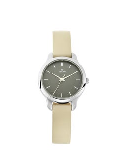 TITAN Titan Women's Chic minimalist watch with Anthracite dial and leather strap  - Image 1