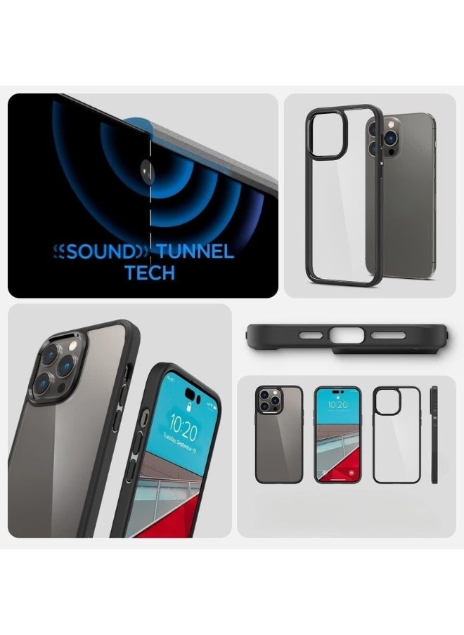 Color Fans - Ultra Hybrid iPhone 14 Pro Case Anti Yellowing Black Clear - Image 1