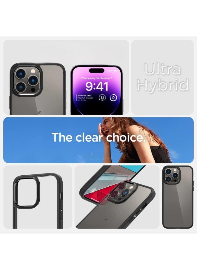 Color Fans - Ultra Hybrid iPhone 14 Pro Case Anti Yellowing Black Clear - Image 1
