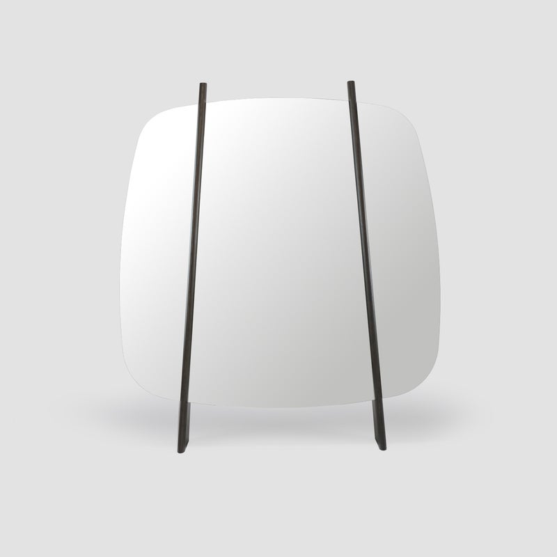 AL HUZAIFA FURNITURE Bernadette Mirror In Ash Solid Wood - Image 1