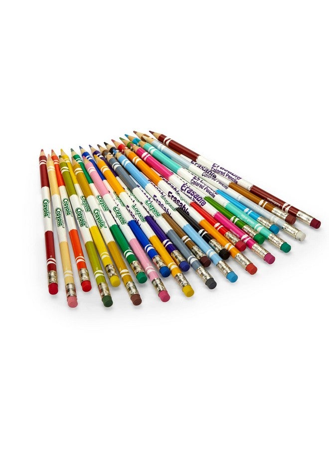 Crayola Erasable Colored Pencils (24ct), Kids Coloring Pencils for Coloring Books, Assorted Colors, Arts & Crafts Supplies, Gifts, Ages 6+ - Image 4