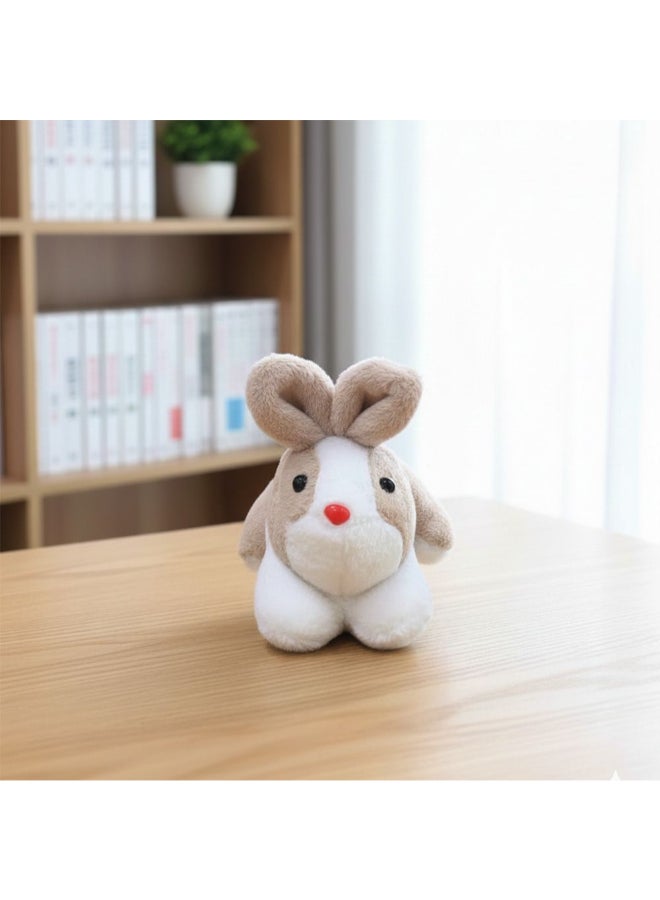 DANUBE HOME 20 cm Brown Plush Bunny Soft Toy – Compact Stuffed Animal Rabbit, Snuggly & Soft Plush, Excellent Kids Gift or Cozy Decor - Image 1