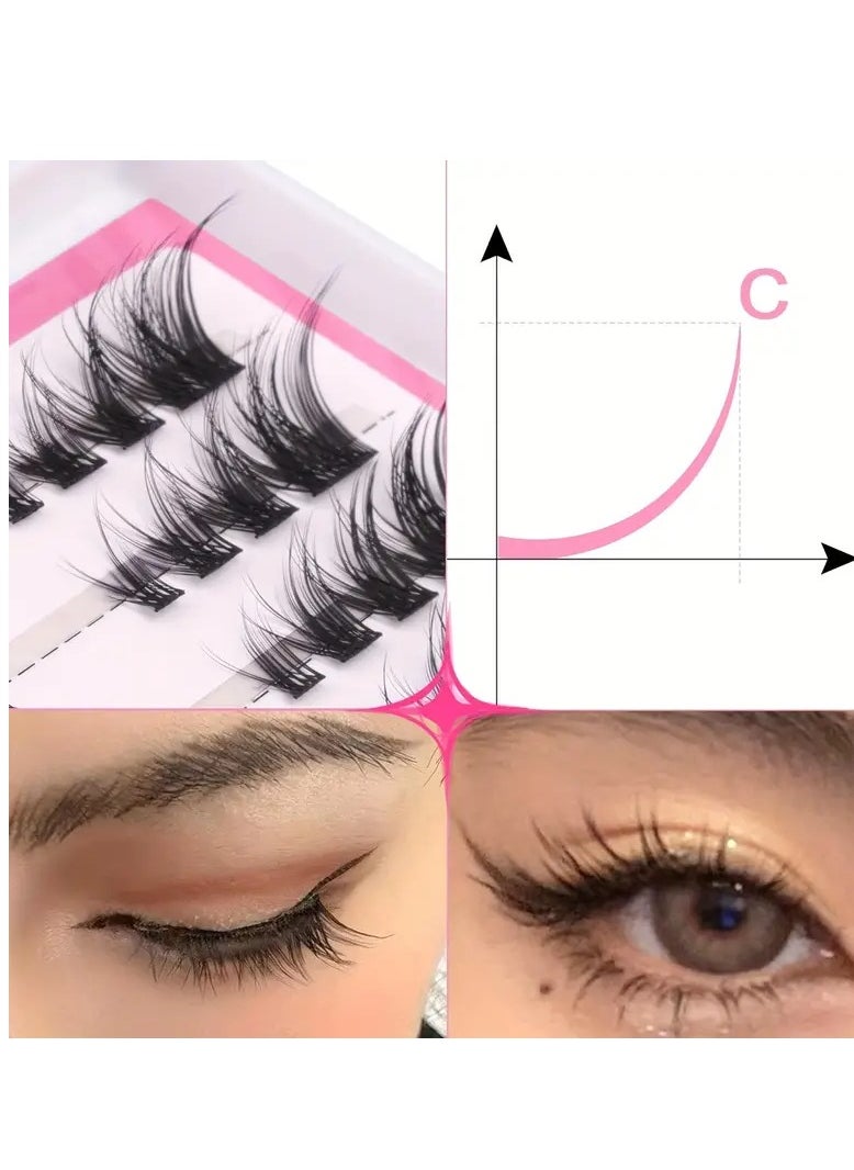 DIY Eyelash Extension Kit 30pcs Individual Eyelashes Soft Light False Eyelashes Set for Salon and Home - pzsku/ZBC9D97962378D244EB0AZ/45/_/1708586263/0d550a14-7e96-4b7b-92b1-1b1e41b2fd79