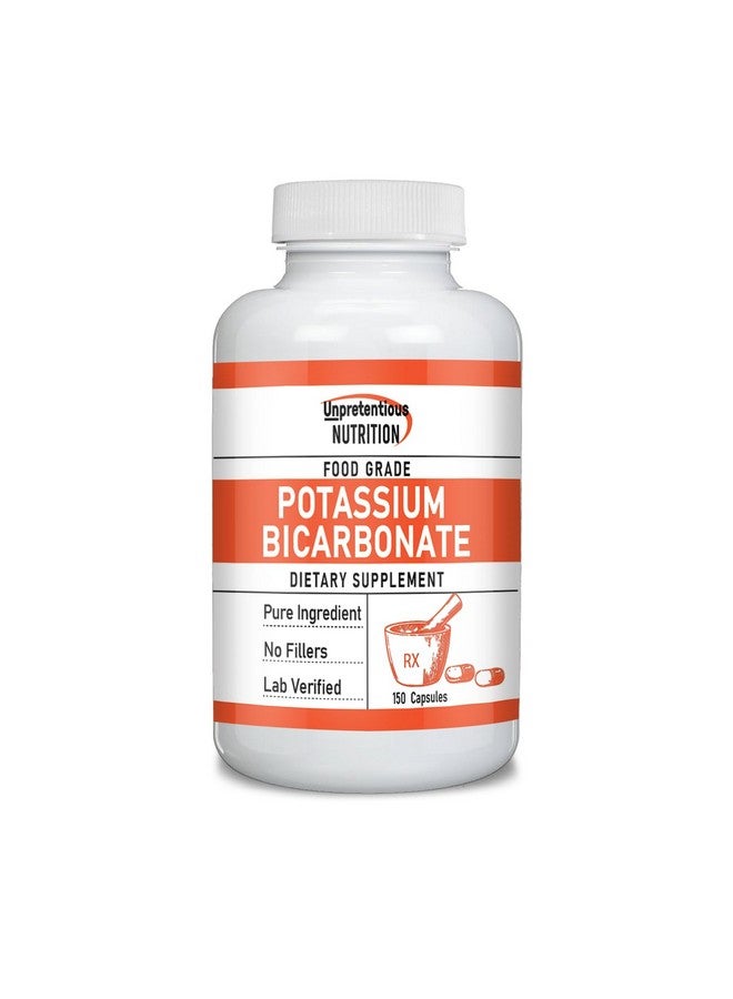 Unpretentious Potassium Bicarbonate (150 Caps), Dietary Supplement, No Fillers, Lab Verified - Image 1