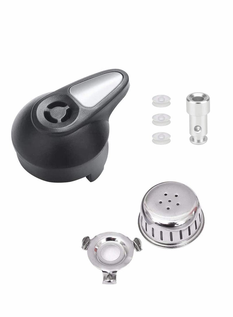 Steam Valve Pressure Cooker Valve Replacement Part Accessories with 3 Silicone Caps - Image 1