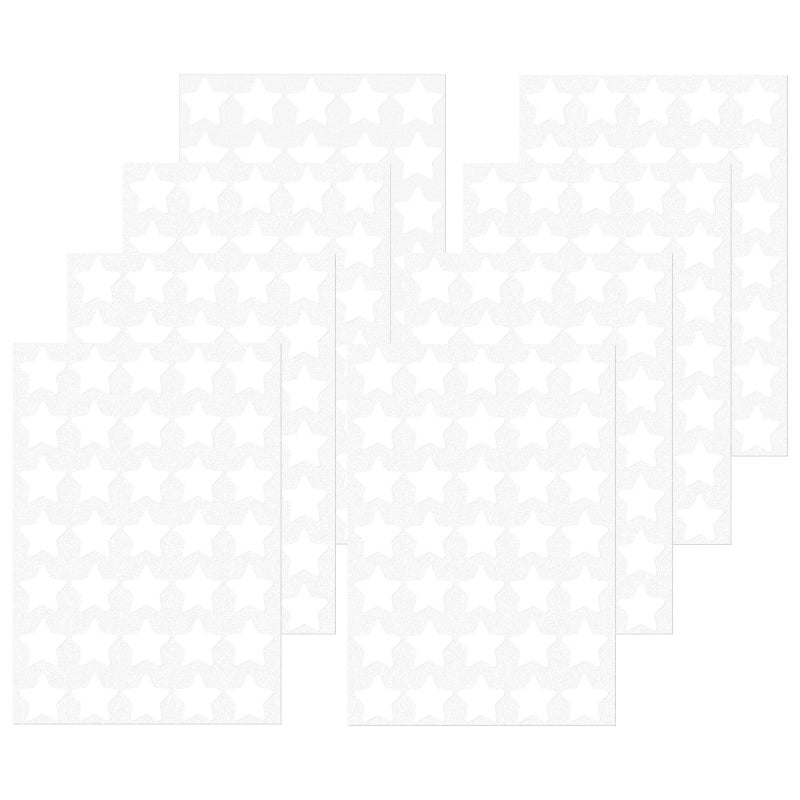 FINDAT White Star Stickers 1 Inch Vinyl Reward Stickers For Children Self-Adhesive Removable Waterproof Small Sticker For Behavior Chart Student Planner School Classroom Teacher Supplies 700 Pcs - Image 1