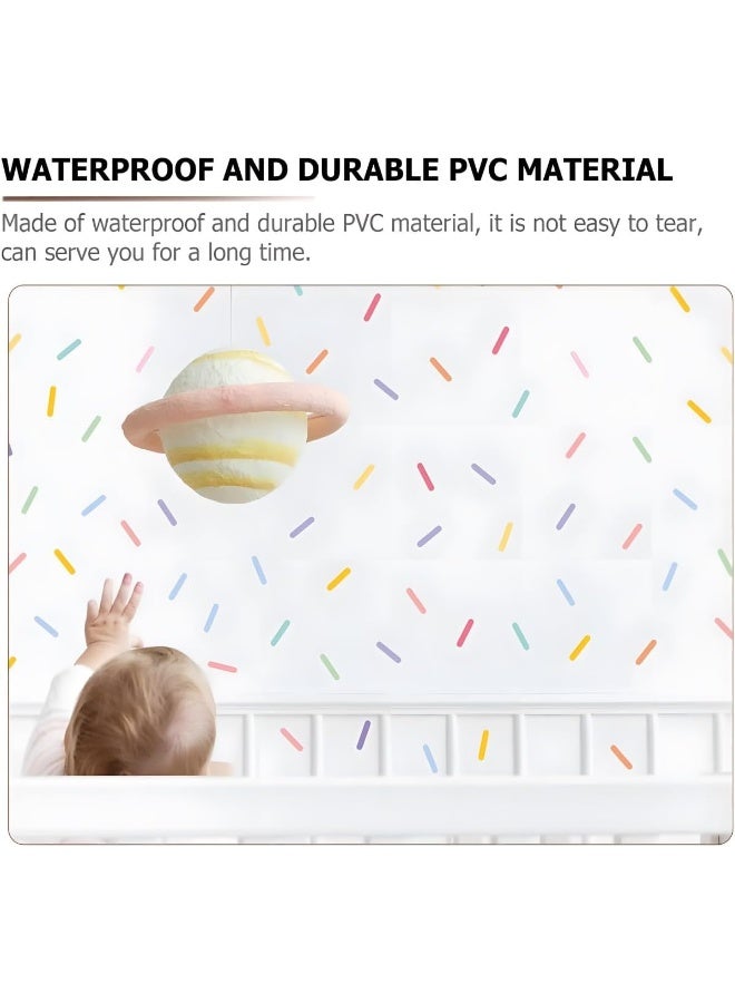 Home Trove X Spring Wall Decal Stickers For Kids, 8 Sheet Removable Colorful Wall Stickers For Kids, Diy Home Decoration Kids Wall Decals, Wall Stickers For Nursery Bedroom Living Room Playing Room (Heart)  - Image 3