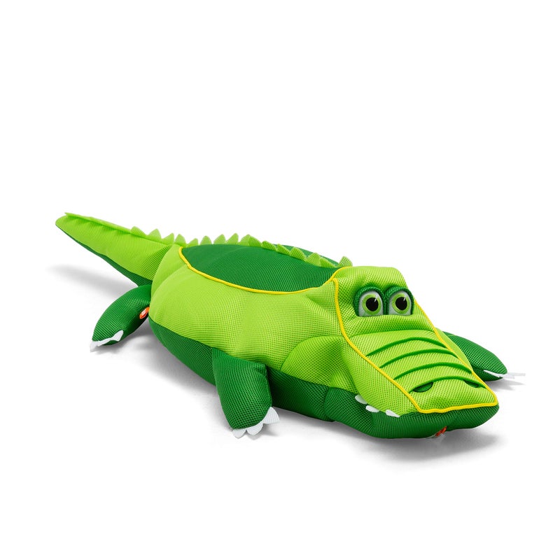 Big Joe Pool Petz Large Alligator No Inflation Needed Animal Floating Pool Toy, Alligator Shape Mesh, Quick Draining Fabric, 4.5 feet - Image 1