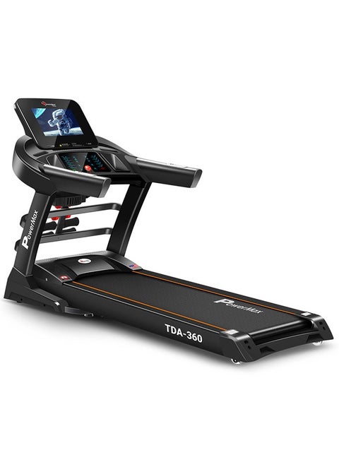 Fitness Tda-360 (6.0Hp Peak) Treadmill For Home Use With 10.1 Inch Hd Display, Auto-Incline, 12 Pre-Set Programs, Max.Speed 18 Km/Ph, Max User Weight 140 Kg,