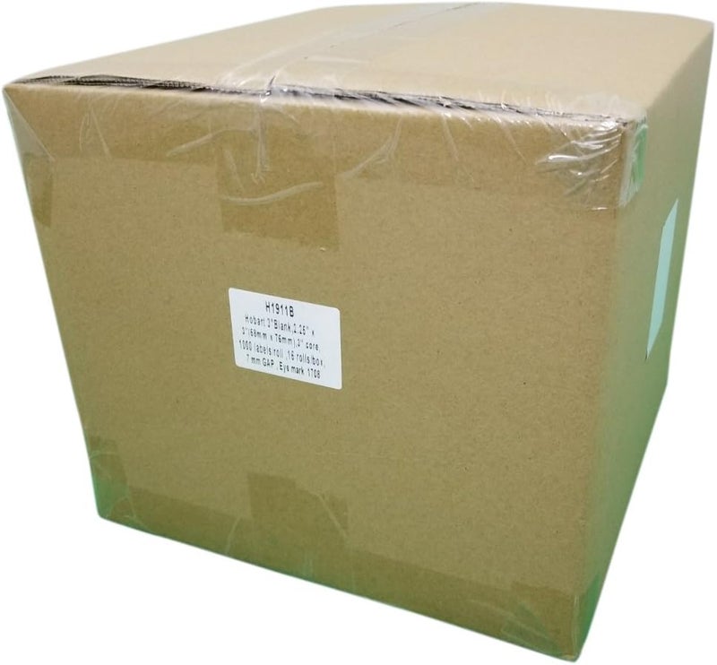 VisionTechShop Hobart 3" Blank, 2.25" x 3"(58mm x 76mm), 7mm Gap, Eye Mark, 3" core, 1,000 Per Roll, 16 Rolls/Box, Shrink Wrap - Image 4