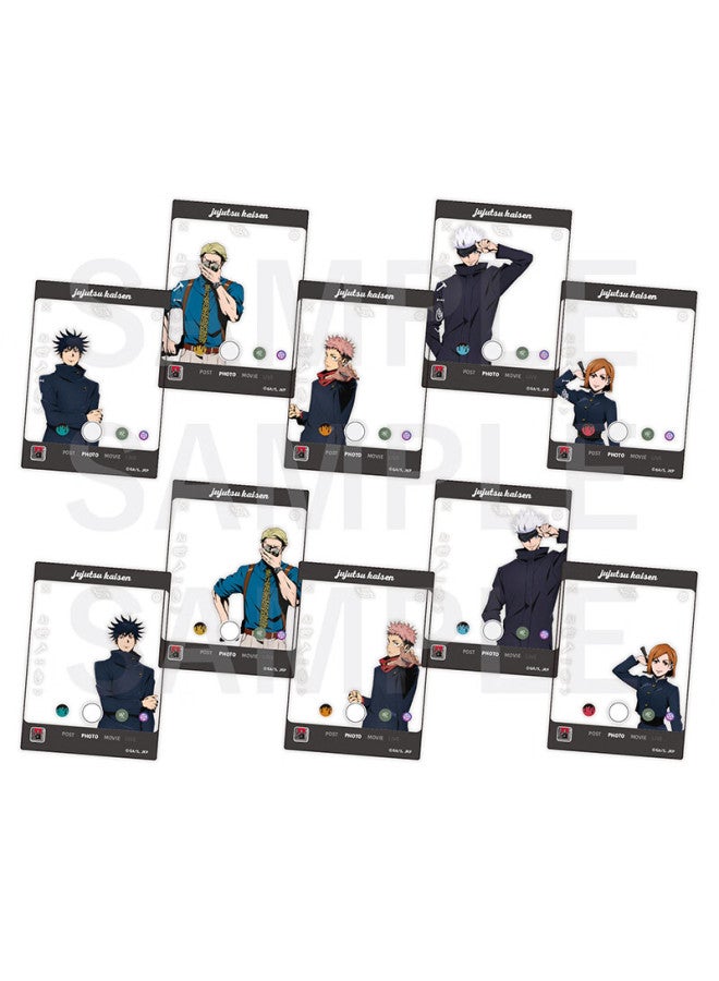 Y Line Jujutsu Battle： Toei Limited Edition Sns-style Transparent Card, Guts Merchandise, 10 Pieces Per Box, For Ages 15 And Up
