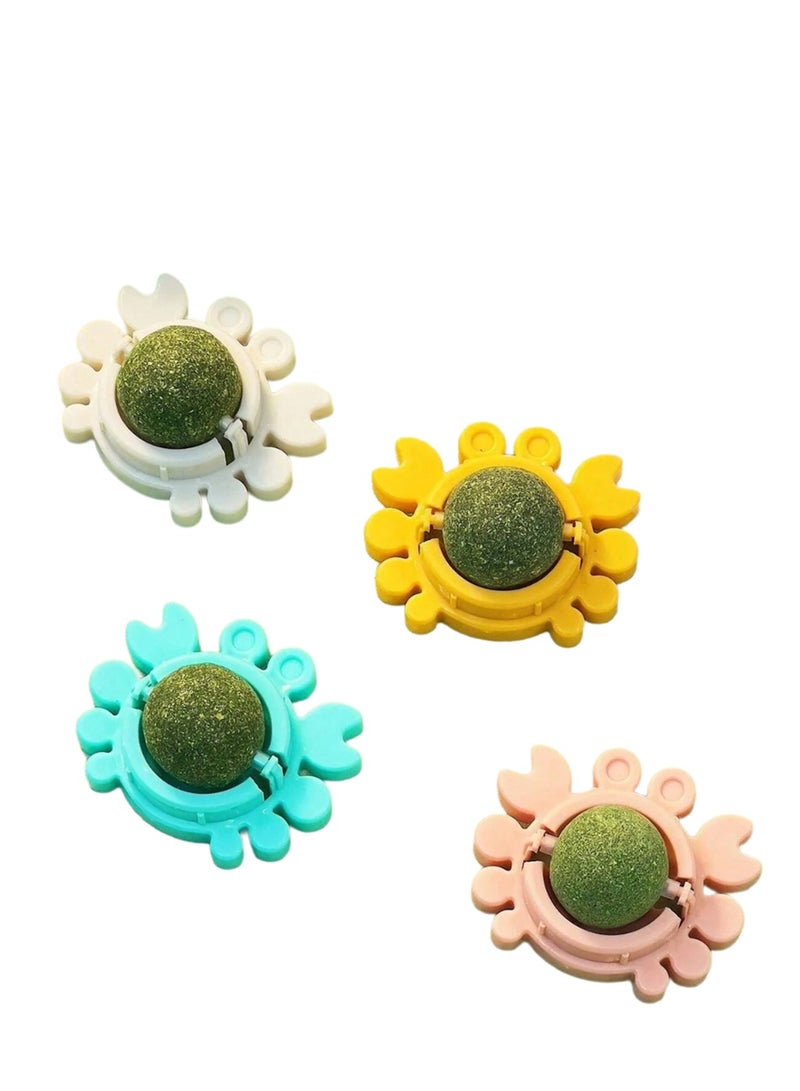 Interactive Wall/Rotating Cat Toy 360° That Can Be Licked, Shredded or Chewed, Catnip Snack for Cleaning Teeth - Image 2