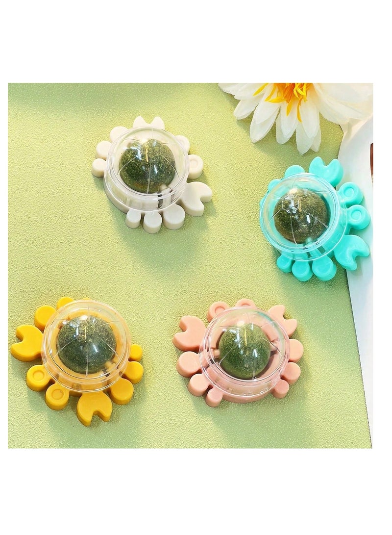 Interactive Wall/Rotating Cat Toy 360° That Can Be Licked, Shredded or Chewed, Catnip Snack for Cleaning Teeth - Image 3