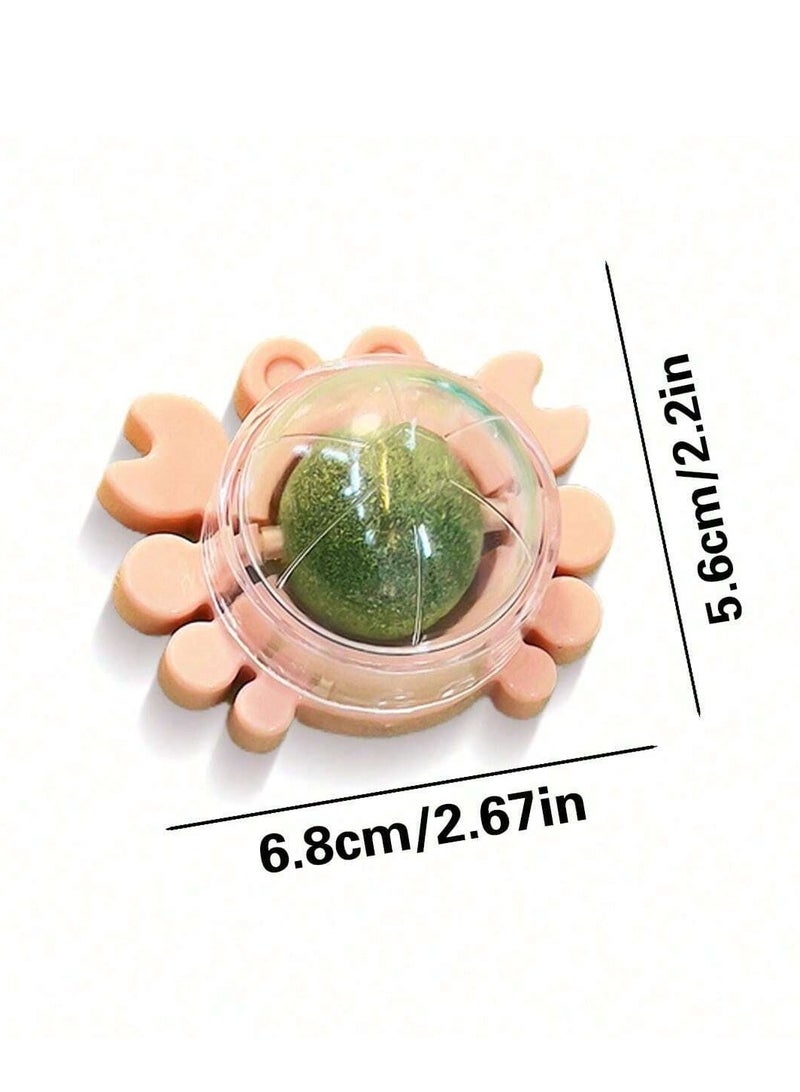 Interactive Wall/Rotating Cat Toy 360° That Can Be Licked, Shredded or Chewed, Catnip Snack for Cleaning Teeth - Image 5