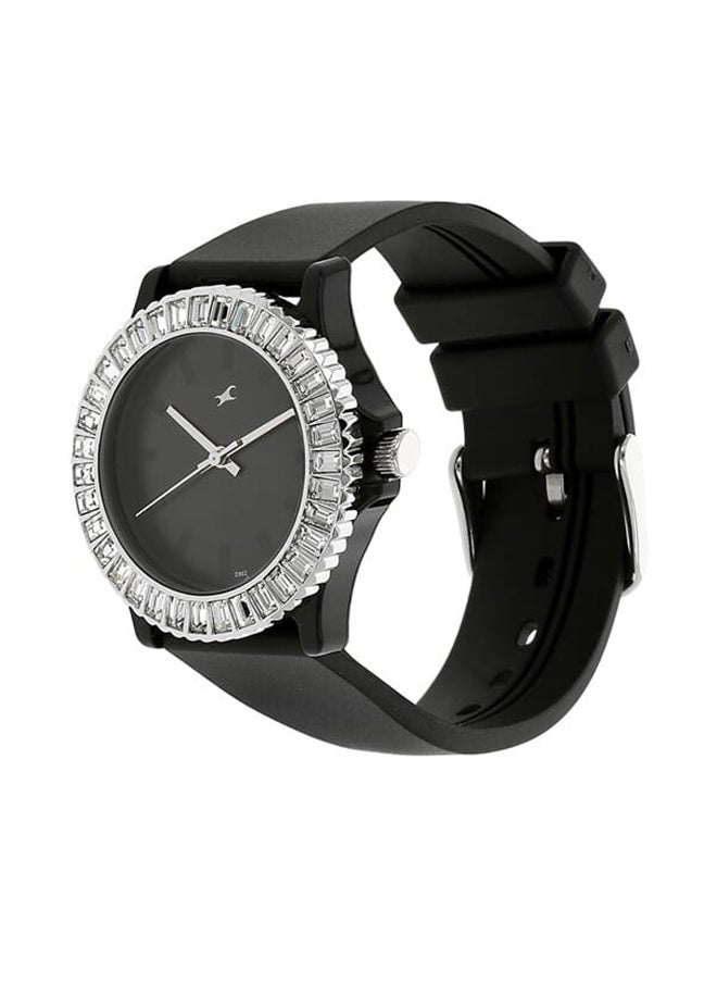 fastrack Fastrack Quartz Analog Black Dial Plastic Strap Watch for Girls  - Image 2