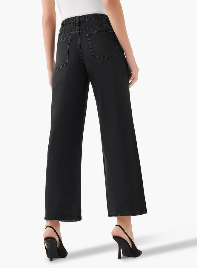 2Xtremz  2Xtremz Mid-Rise Jeans with Ripped Detail for Women | Best Price UAE