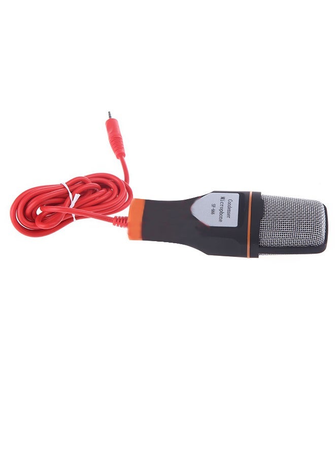 Condenser Microphone With Holder Clip V658B Red/Black  - Image 2
