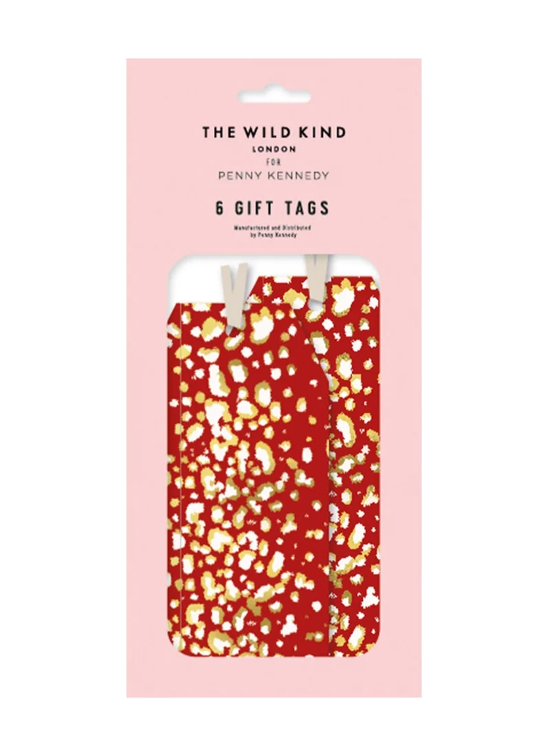 Penny Kennedy Red Printed Gift Tags Pack