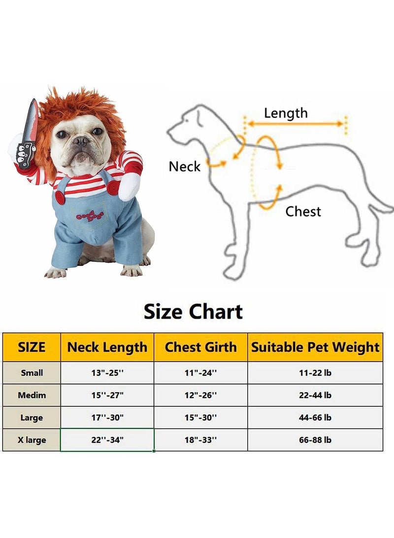 Pets Fatal Doll Dog Costume Dog Cosplay Costumes Dog Clothes Party Costumes for Small and Medium Large Dogs (Lethal Doll) - Image 3