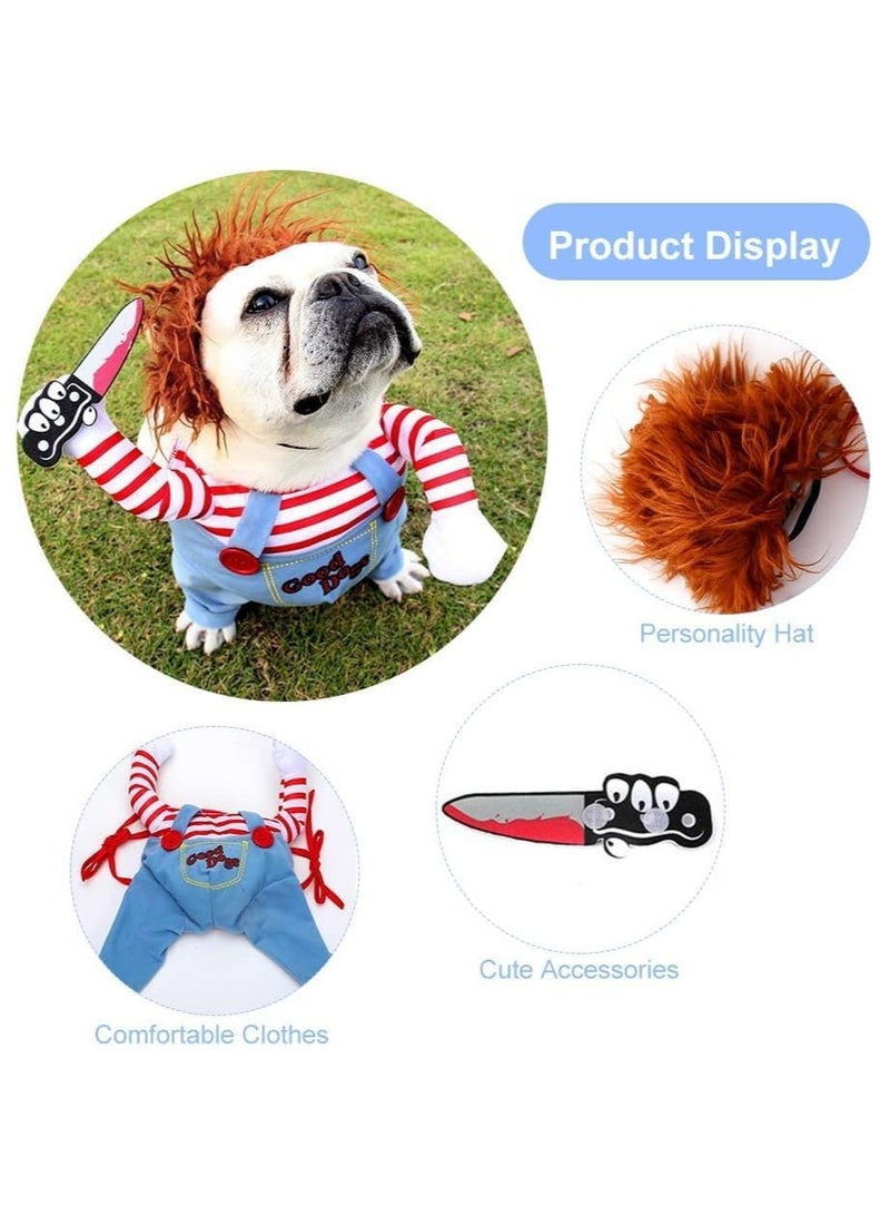 Pets Fatal Doll Dog Costume Dog Cosplay Costumes Dog Clothes Party Costumes for Small and Medium Large Dogs (Lethal Doll) - Image 2