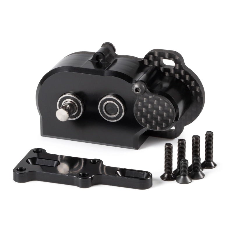 ZMHOBBY LCG Transmission NOD Tiny Gearbox with Adapter Plate for Straight Axle Axial AR44 AR45 AR60 Enduro Vanquish F9 F10 Black - Image 3