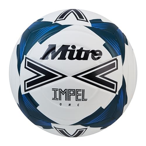 Mitre IMPEL Soccer Ball Training Soccer Balls for Kids Youth Durable 6Panel Construction SoftTouch Foam Hyperflow Grooves AllWeather Soccer Practice Equipment for Grass or Astroturf - Image 1