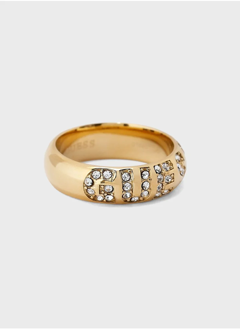 GUESS Logo Bold Ring