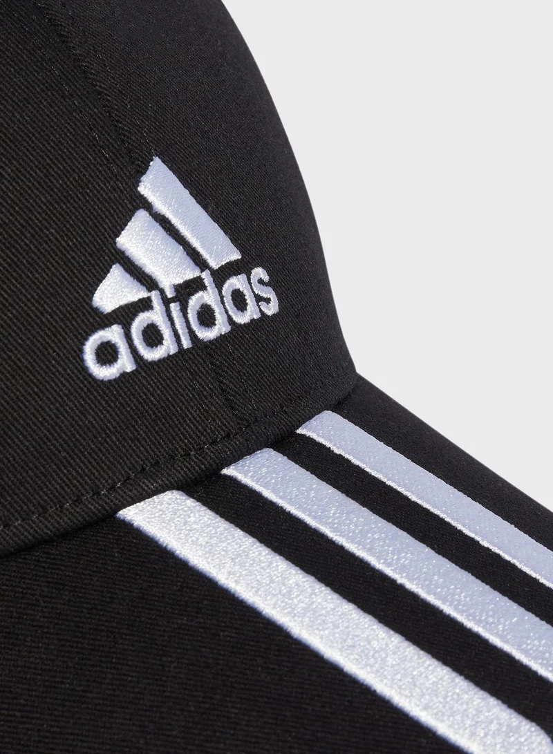 adidas قبعة قطنية طويلة ذات 3 خطوط