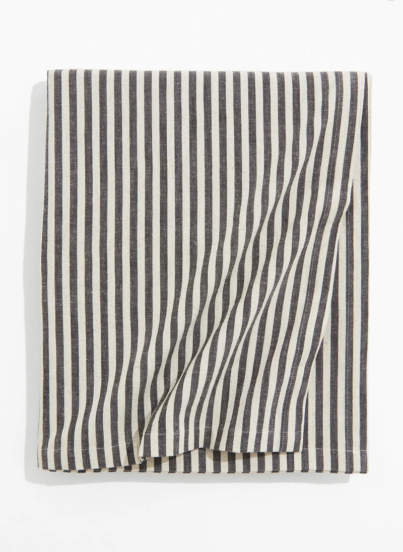 H&M Striped Cotton Tablecloth