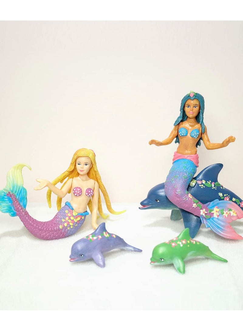 KASTWAVE Mermaid Painting Kit for Kids, Mermaid Toys Paint Your Own Mermaid Arts and Crafts Kits DIY Mermaid Statue Kit for Girls Ages 4 5 6 7 8 9 10 Years Old Mermaid Birthday Gift Party Favors - Image 4