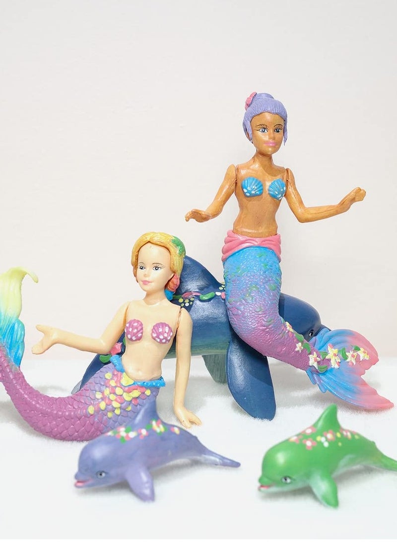 KASTWAVE Mermaid Painting Kit for Kids, Mermaid Toys Paint Your Own Mermaid Arts and Crafts Kits DIY Mermaid Statue Kit for Girls Ages 4 5 6 7 8 9 10 Years Old Mermaid Birthday Gift Party Favors - Image 5