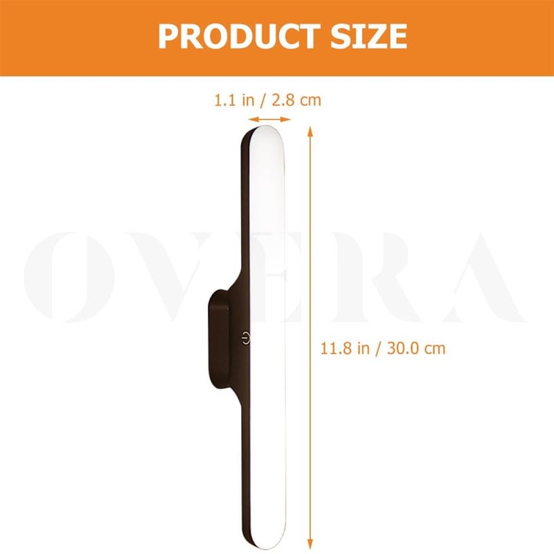 overa LED Desk Night Lamp Hanging Magnetic Table Lamp for Study Cabinet Light USB Rechargeable Stepless Dimming Dormitory Night Light Pack of 1 - Image 3