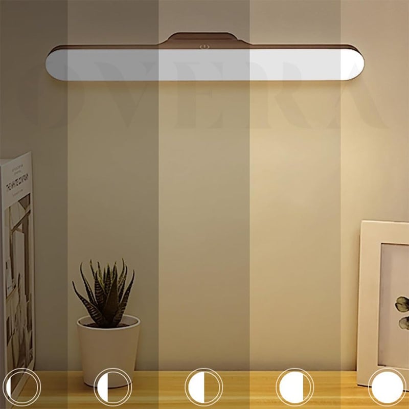 overa LED Desk Night Lamp Hanging Magnetic Table Lamp for Study Cabinet Light USB Rechargeable Stepless Dimming Dormitory Night Light Pack of 1 - Image 2