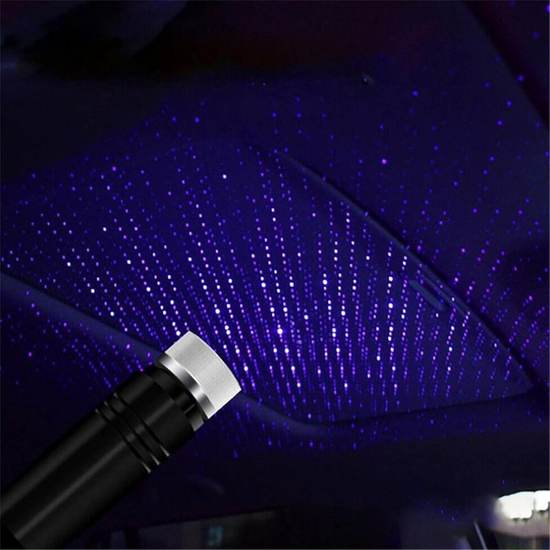 كلاراكو إضاءة LED لسقف السيارة، جهاز عرض نجوم USB، جهاز عرض مجرة لسقف السيارة، مصباح ليلي قابل للتعديل على شكل نجمة USB لسقف السيارة الداخلي - توصيل وتشغيل (أرجواني) - Image 5