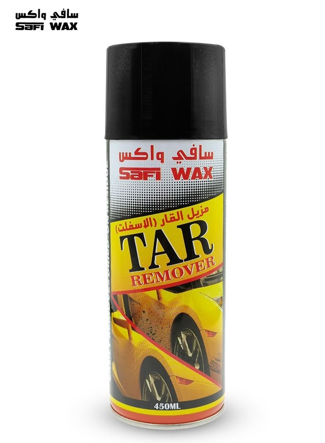 Safi Wax Tar Remover Spray, 450ml - Powerful Asphalt and Tar Cleaner, Safe for All Vehicle Surfaces, Quick and Easy Application, No Damage to Paint or Chrome - Image 1