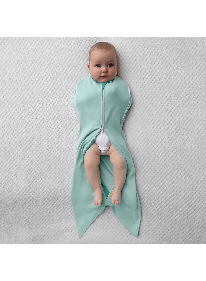 سوادل مي قماط SwaddleMe Room to Grow Pod - 0-6 أشهر، عبوة واحدة (موجات وردية) قابل للتمدد ينمو مع الطفل ويساعد على منع رد الفعل المفاجئ من أجل نوم مريح - Image 4