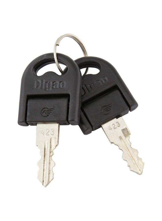 Double Turn Chrome Plated Drawer Lock 32Mm Steel  - Image 3