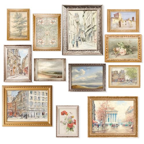 97 Decor Vintage French Country Decor Antique European Posters Gallery Wall Prints Rustic Cityscape Landscape Paris Pictures Vintage French Wall Art for Home Bedroom Decorations Unframed - Image 1