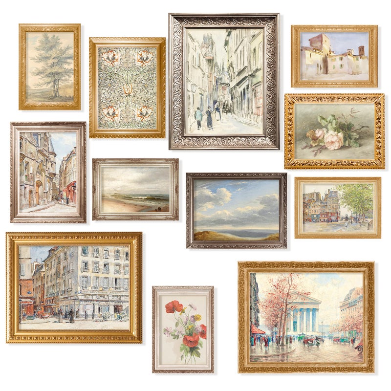 97 Decor Vintage French Country Decor Antique European Posters Gallery Wall Prints Rustic Cityscape Landscape Paris Pictures Vintage French Wall Art for Home Bedroom Decorations Unframed - Image 2