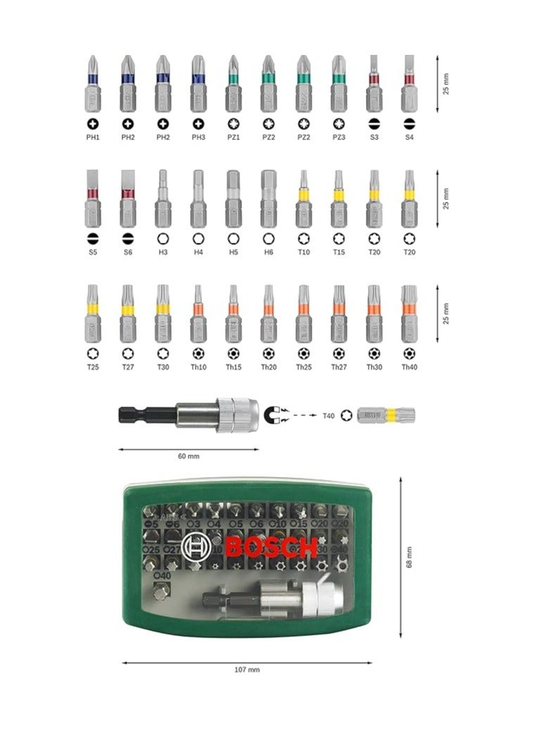 BOSCH Bosch 32-Piece Mixed Socket & Bit Set – Model 2607017063 - Image 2
