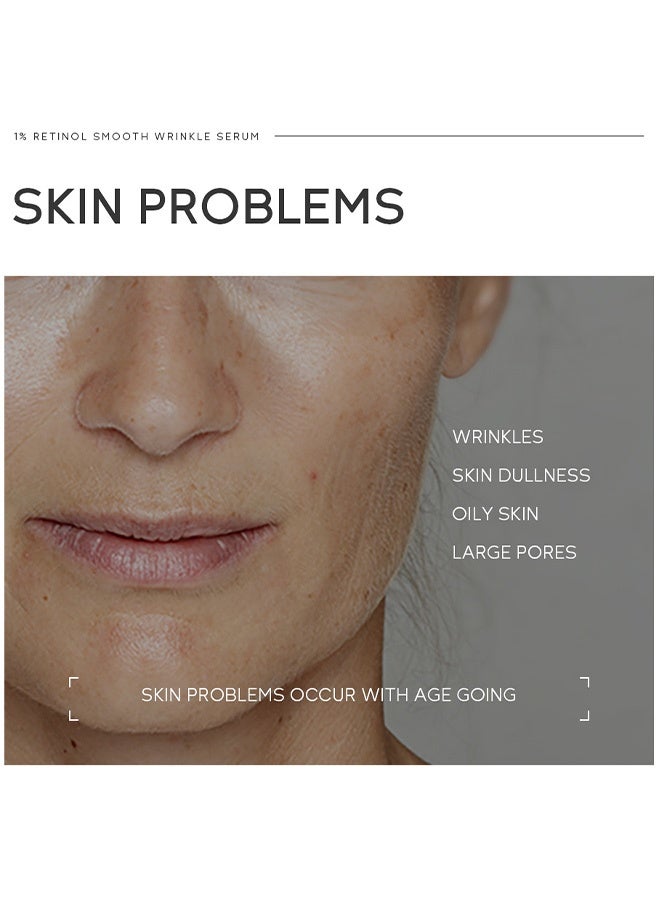 كويوم سيروم الريتينول 1٪ لتنعيم التجاعيد - 30 مل علاج مضاد للشيخوخة للوجه للترطيب العميق، شد البشرة وتفتيحها - Image 3