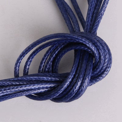 Cross-border Hot Sale 2mm South Korea Wax Line Necklace Rope Wax Rope Imitation Leather Rope Handmade DIY Bracelet Material Jewelry Accessories INK BLUE